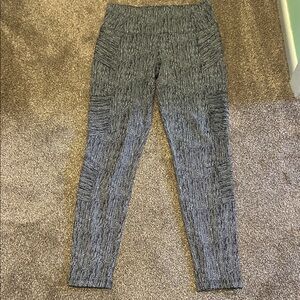 Athleta Black and White Patterned Leggings